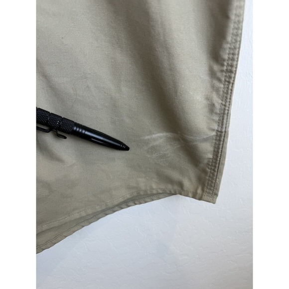 Carhartt Khaki Men's Size L Short Sleeve Cotton/Poly Blend Button Up Rental *SEE - Picture 4 of 9